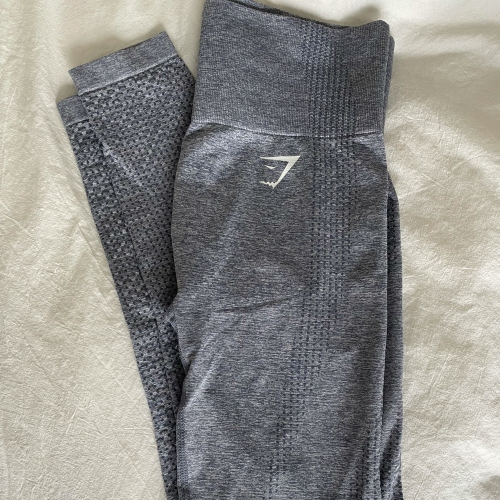 Blue Marl Vital Seamless Gymshark Leggings
